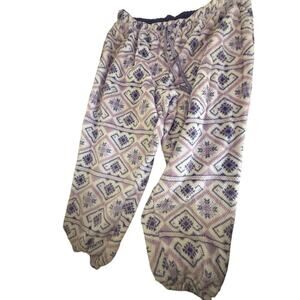 Muk Luks Lounge Pants PJ's 3XL super soft purple pink white bottoms
